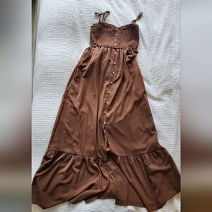 H&M Brown Maxi Dress
